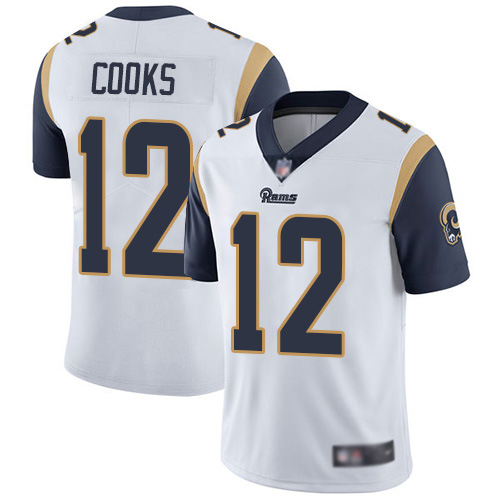 Los Angeles Rams Limited White Men Brandin Cooks Road Jersey NFL Football #12 Vapor Untouchable